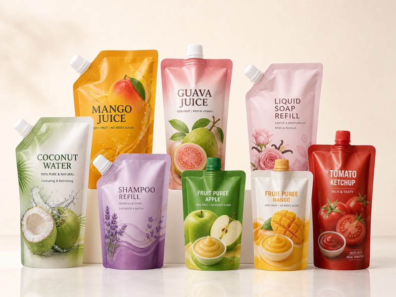 Spout pouch packaging