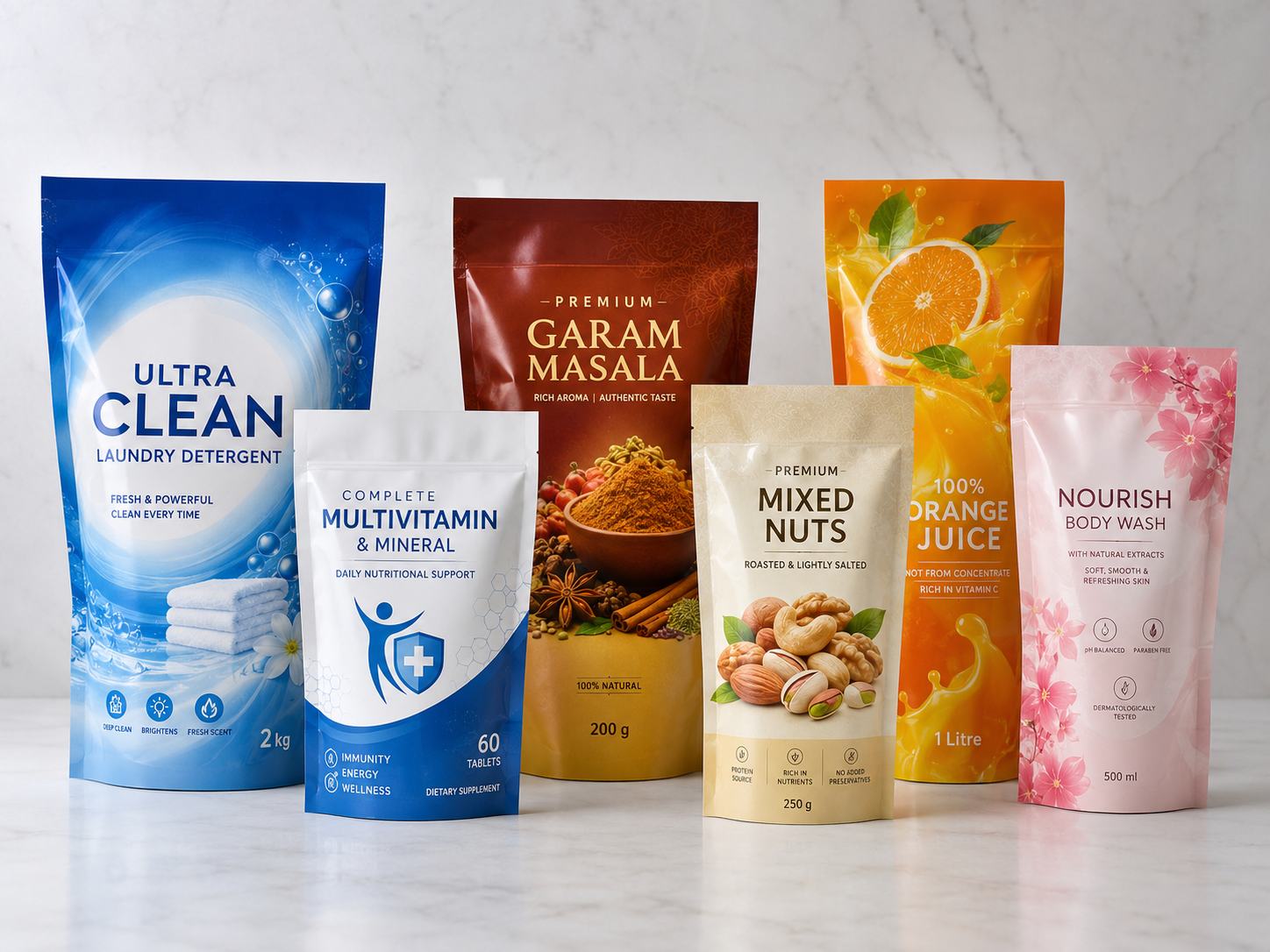 Stand-up pouch packaging