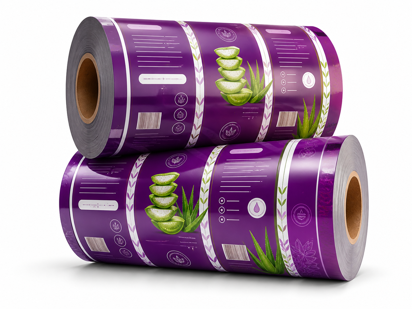 Printed laminate roll stock packaging